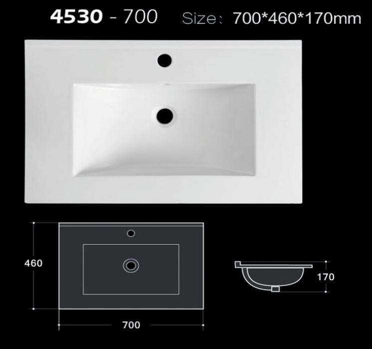 70 cm Matt color bathroom sink for vanity with CE and CUPC approval
