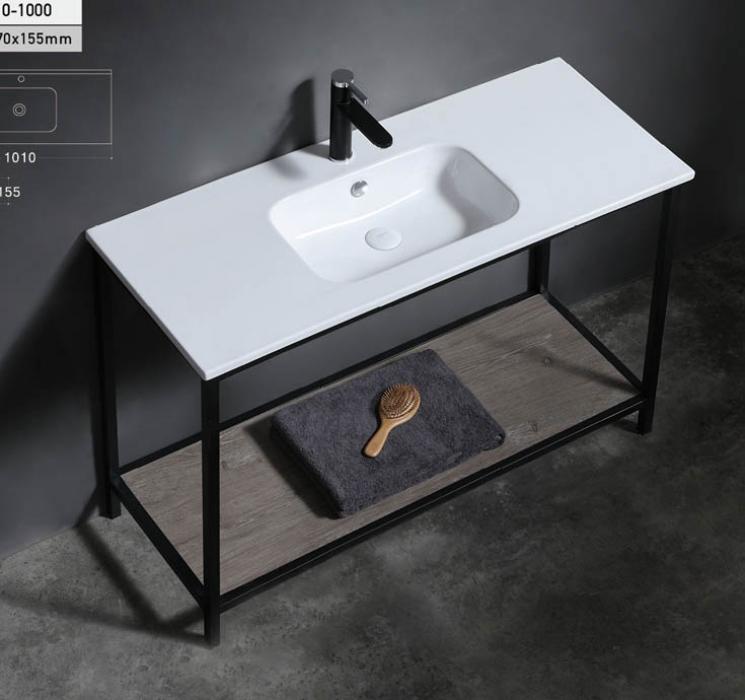 100cm high quality retangle cabinet basin produce by Germany full automatic computer kils with cheap price for cabinet vanity factory made in China